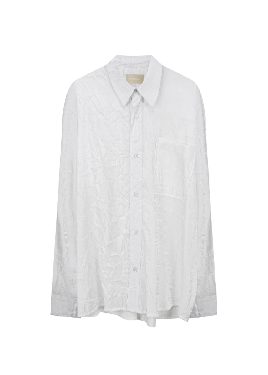 Crush Silky Shirts - WHITE