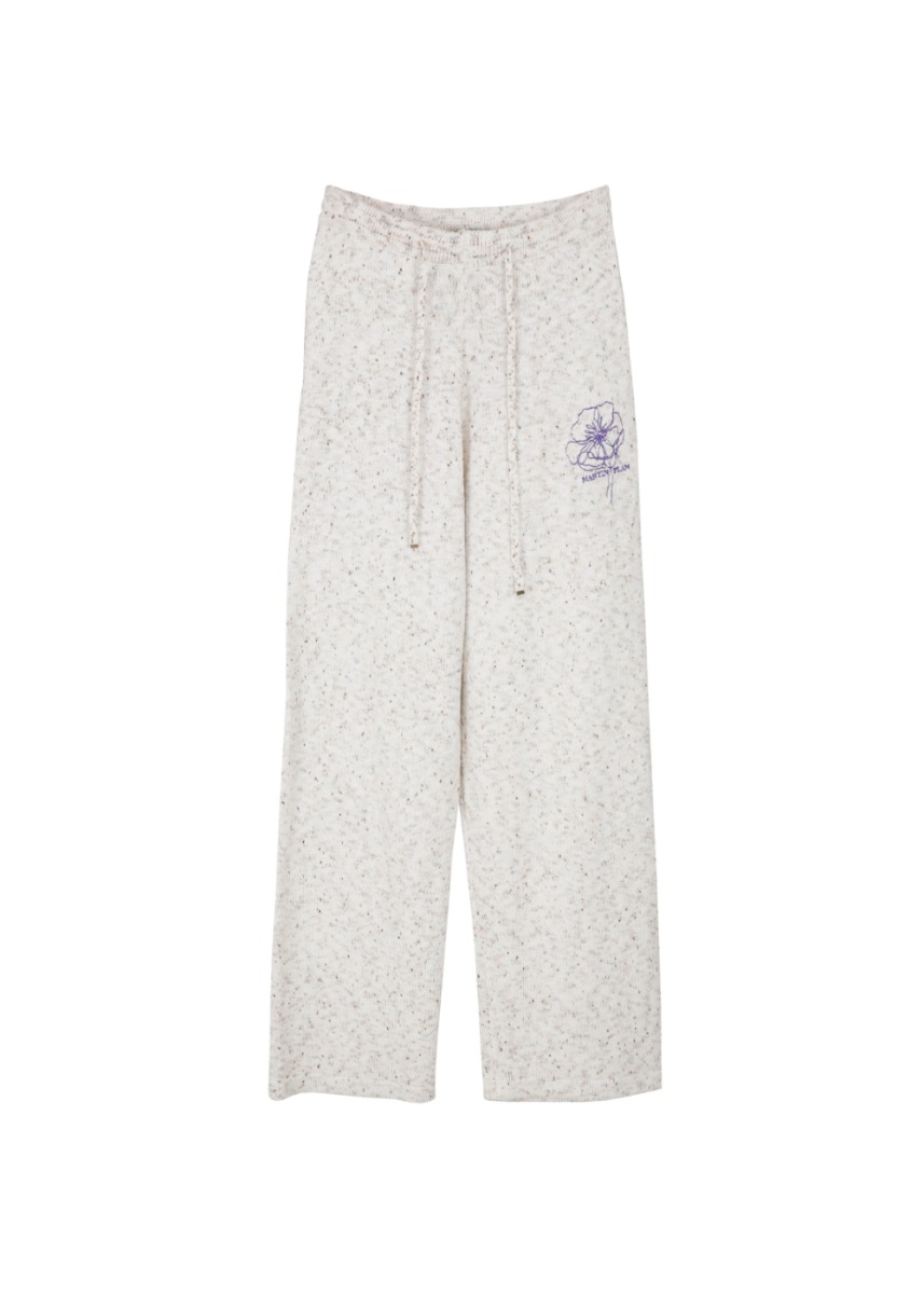 (Set-up)Blooming Flo Knit Pants - IVORY