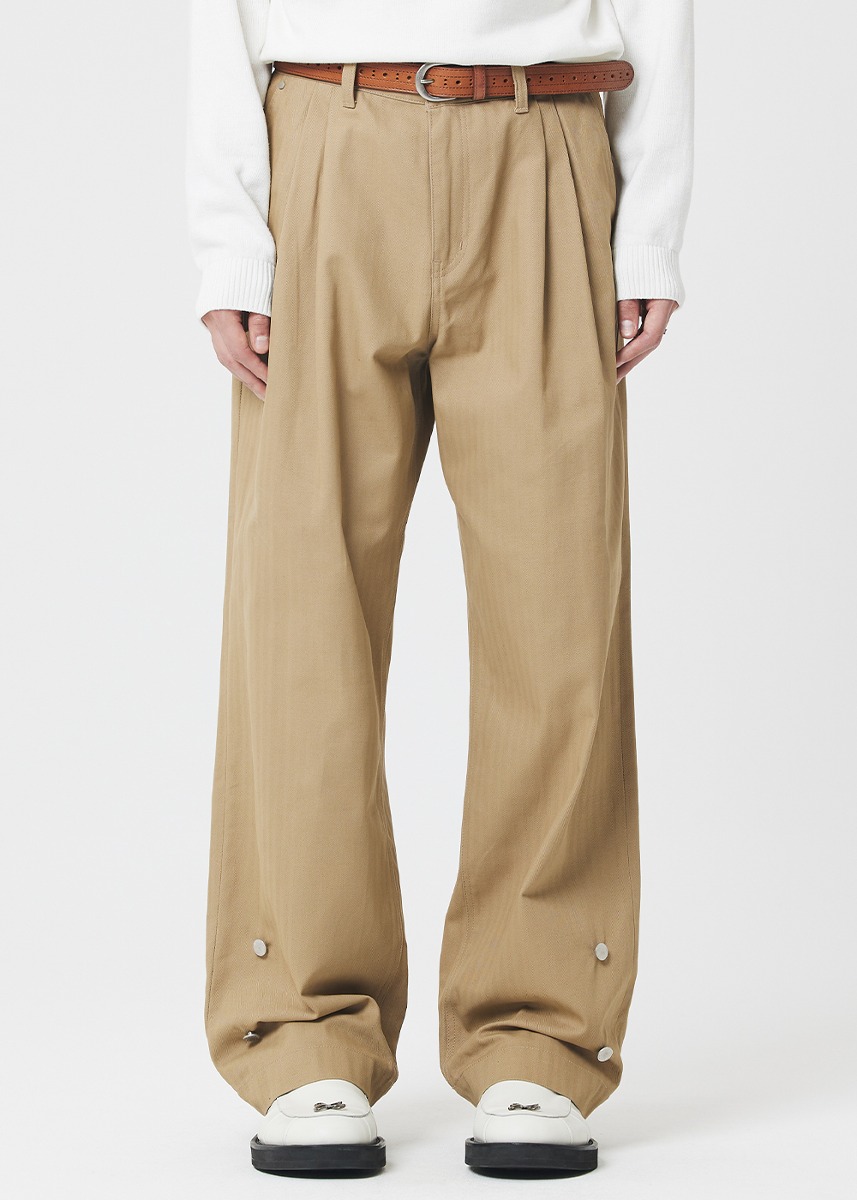 Kenton Woven Pants - BEIGE