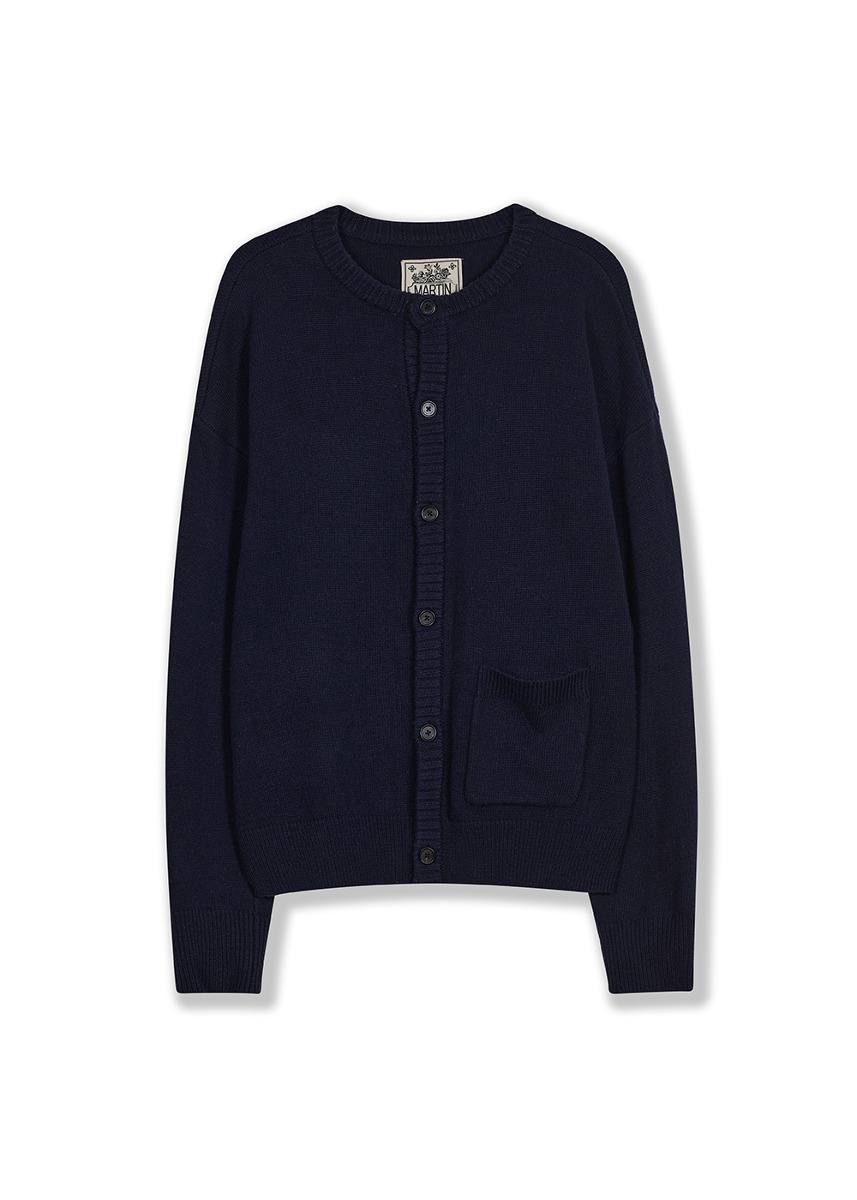 Plan Embroidery Cardigan - NAVY