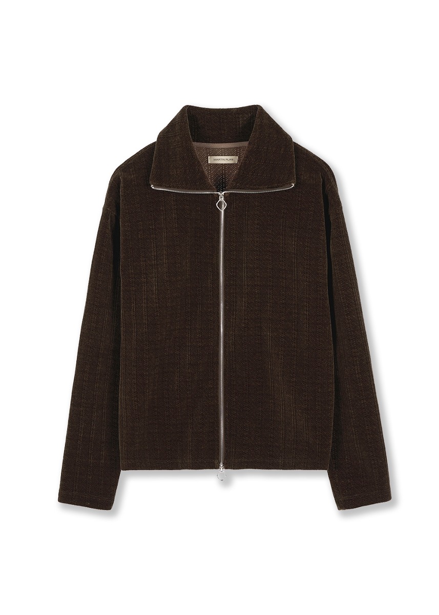 Mell Velour Pull Up - BROWN